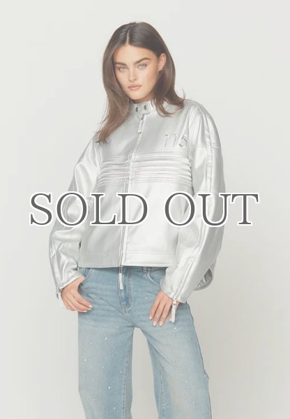 画像2: 【50%OFF】［HOUSE OF SUNNY］THE RACER JACKET - CHROME SILVER (2)