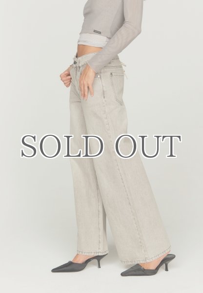 画像7: ［HOUSE OF SUNNY］13OZ  Wide Leg Denim ワイドレッグデニムパンツ - Washed Grey (7)