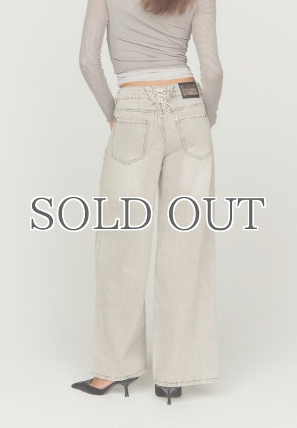 画像8: ［HOUSE OF SUNNY］13OZ  Wide Leg Denim ワイドレッグデニムパンツ - Washed Grey (8)