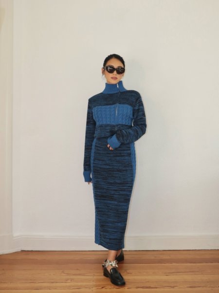 画像11: HOSBJERG - Pixie Skirt  ケーブルニットマキシスカート (11)