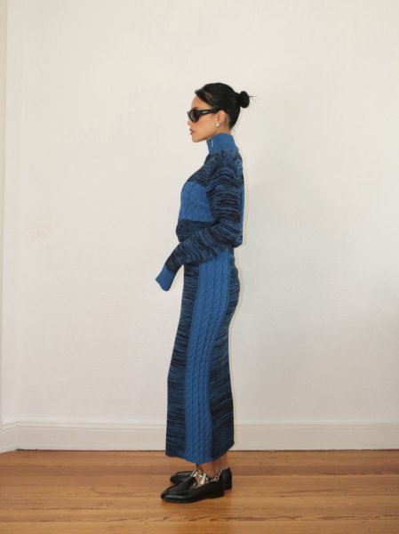 画像12: HOSBJERG - Pixie Skirt  ケーブルニットマキシスカート (12)