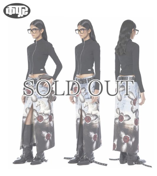 画像2: DHRUV KAPOOR - Engineered Unicorn Cargo Denim Skirt ユニーコーンカーゴデニムスカート (2)