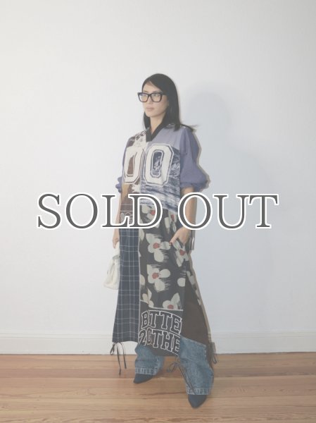 画像14: DHRUV KAPOOR - Mix Media Tunic Dress ミックスメディアパネルシャツドレス (14)