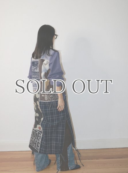 画像19: DHRUV KAPOOR - Mix Media Tunic Dress ミックスメディアパネルシャツドレス (19)