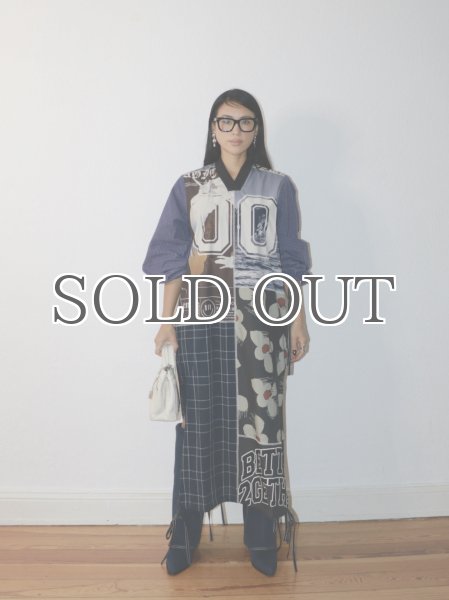 画像13: DHRUV KAPOOR - Mix Media Tunic Dress ミックスメディアパネルシャツドレス (13)