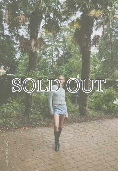 画像15: ［HOUSE OF SUNNY］Chunky Rib Peggy  ジップアップニットカーディガン - School Grey (15)