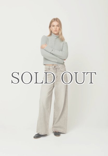 画像11: ［HOUSE OF SUNNY］13OZ  Wide Leg Denim ワイドレッグデニムパンツ - Washed Grey (11)