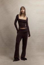 画像3: ［HOUSE OF SUNNY］ THE LOUNGE TOP  ラウンジニットトップ - Brown (3)