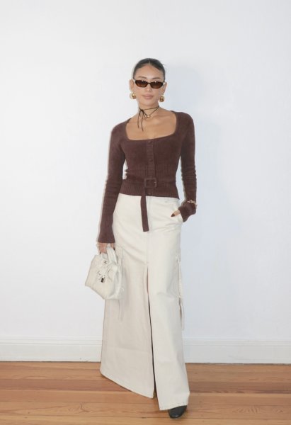 画像9: ［HOUSE OF SUNNY］ THE LOUNGE TOP  ラウンジニットトップ - Brown (9)