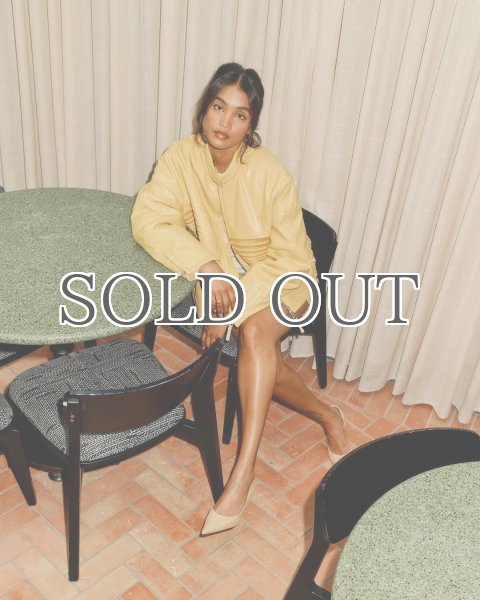 画像8: HOUSE OF SUNNY - The Racer Jacket ビーガンレザーレーサージャケット - Butter Yellow (8)