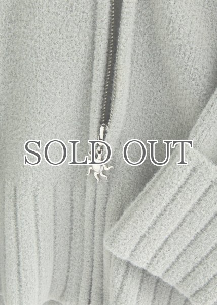 画像5: ［HOUSE OF SUNNY］Chunky Rib Peggy  ジップアップニットカーディガン - School Grey (5)