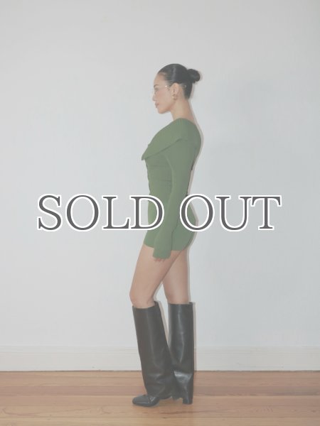 画像13: ［HOUSE OF SUNNY］One Love Rib Hotpants ニットショーツ - Pine Green (13)