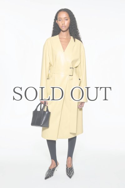 画像7: STAND STUDIO - Valeria Coat ビーガンレザーコート - Pina Colada (7)