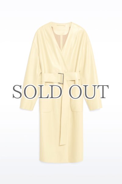 画像5: STAND STUDIO - Valeria Coat ビーガンレザーコート - Pina Colada (5)