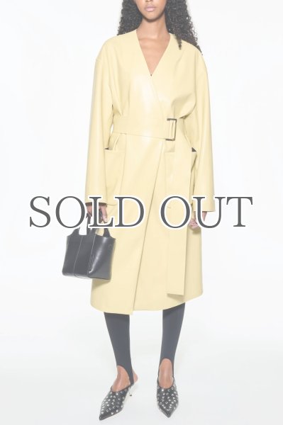 画像4: STAND STUDIO - Valeria Coat ビーガンレザーコート - Pina Colada (4)