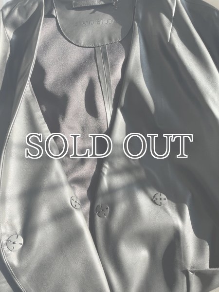 画像7: STAND STUDIO - Noria Jacket ビーガンレザージャケット (7)