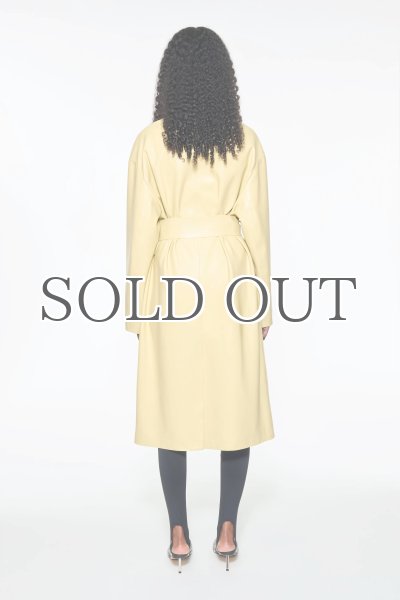 画像9: STAND STUDIO - Valeria Coat ビーガンレザーコート - Pina Colada (9)