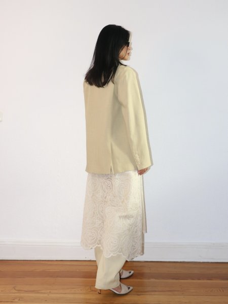画像10: HOSBJERG - Jensis Tailor Blazer テイラーブレザージャケット - Yellow Beige (10)
