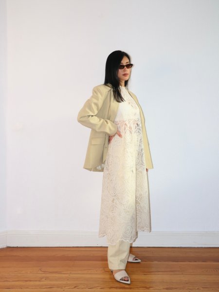 画像8: HOSBJERG - Jensis Tailor Blazer テイラーブレザージャケット - Yellow Beige (8)