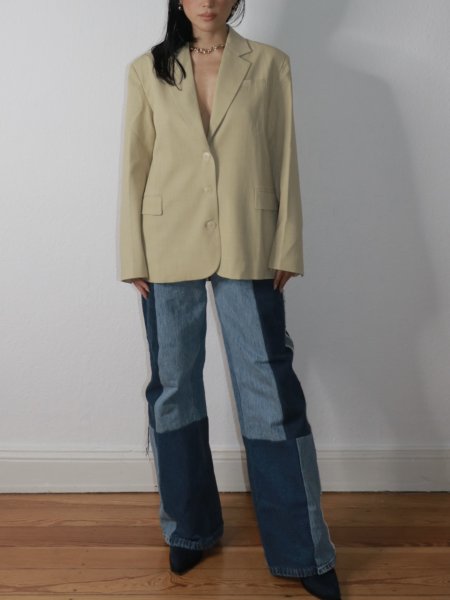 画像7: HOSBJERG - Jensis Tailor Blazer テイラーブレザージャケット - Yellow Beige (7)