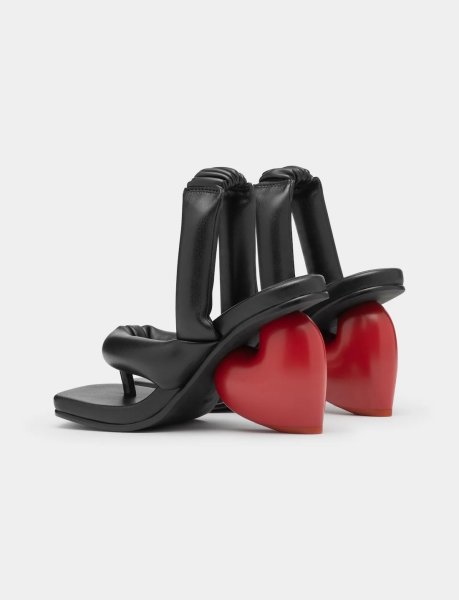 画像3: 【40%OFF】YUME YUME - Love Heel サンダル - Black / Red (3)