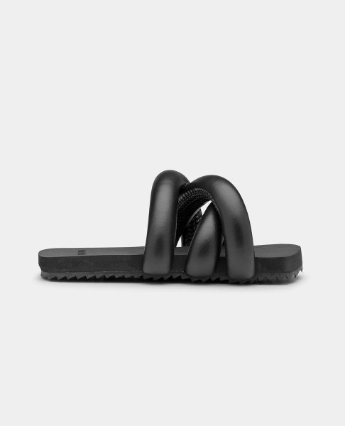 画像3: 【20%OFF】 YUME YUME - Tyre Slide フラットサンダル - Black (3)
