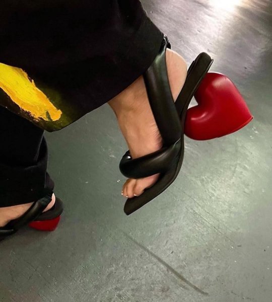 画像6: 【40%OFF】YUME YUME - Love Heel サンダル - Black / Red (6)