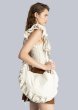 画像1: ESTHE - Ruffle Denim Crossbody Bag  クロスボディデニムバッグ - Off White (1)