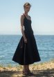 画像7: ESTHE - Ribbed Cotton-Poplin Midi Dress／異素材ミックスワンピース - Black (7)