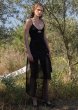 画像8: ESTHE - PLEATED ASYMMETRIC MIDI SKIRT  アシンメトリーラップスカート - BLACK (8)