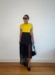 画像10: CELESTE BURGOYNE - THE RUCHED SPORTS TEE バブルスポーツTシャツ - YELLOW (10)