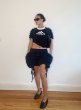 画像9: CELESTE BURGOYNE - THE RUCHED SPORTS TEE バブルスポーツTシャツ - BLACK (9)