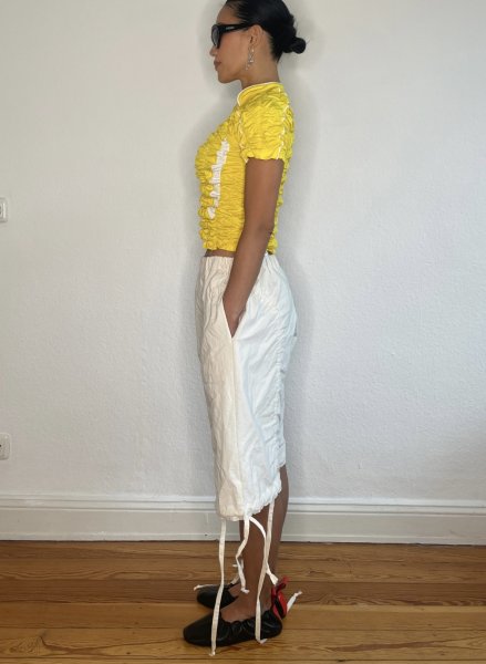 画像7: CELESTE BURGOYNE - DRAWSTRING BLOOMERS ドローストショーツ - CREAM (7)