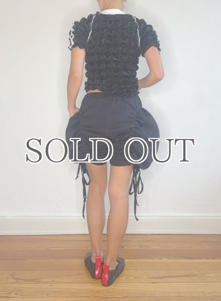 画像10: CELESTE BURGOYNE - DRAWSTRING BLOOMERS ドローストショーツ - BLACK (10)