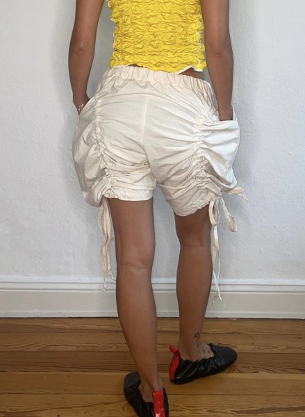 画像17: CELESTE BURGOYNE - DRAWSTRING BLOOMERS ドローストショーツ - CREAM (17)