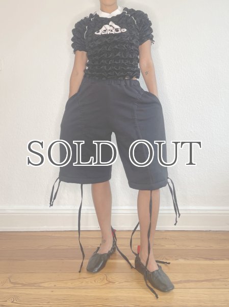 画像6: CELESTE BURGOYNE - DRAWSTRING BLOOMERS ドローストショーツ - BLACK (6)