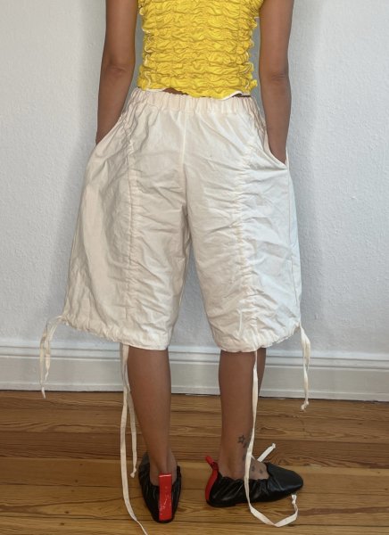 画像8: CELESTE BURGOYNE - DRAWSTRING BLOOMERS ドローストショーツ - CREAM (8)