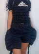 画像2: CELESTE BURGOYNE - DRAWSTRING BLOOMERS ドローストショーツ - BLACK (2)