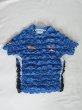 画像1: CELESTE BURGOYNE - THE RUCHED SPORTS TEE バブルスポーツTシャツ - BLUE (1)