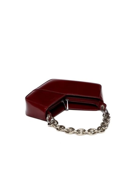 画像5: DIENÉE - VENERE CUBE SMALL  キューブ型セミパテントレザーバッグ - Burgundy Semi Patent Leather (5)