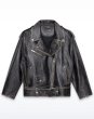 画像1: ［STAND STUDIO］Isobelle Biker Leather Jacket バイカーレザージャケット - Worn Black (1)
