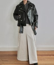 画像10: 【取り寄せ専用】［STAND STUDIO］ Isobelle Biker Leather Jacket バイカーレザージャケット - Black (10)