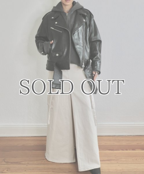 画像10: ［STAND STUDIO］ Isobelle Biker Leather Jacket バイカーレザージャケット - Black (10)