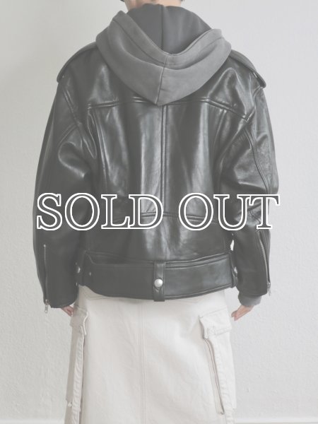 画像11: ［STAND STUDIO］ Isobelle Biker Leather Jacket バイカーレザージャケット - Black (11)