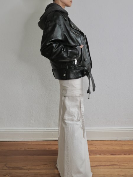 画像9: 【Pre-Order】［STAND STUDIO］ Isobelle Biker Leather Jacket バイカーレザージャケット - Black (9)