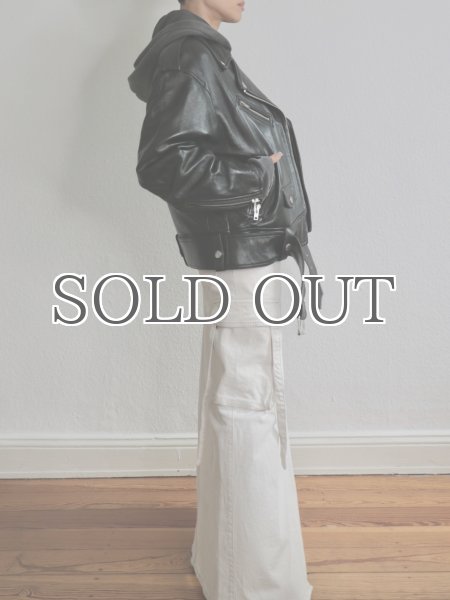 画像9: ［STAND STUDIO］ Isobelle Biker Leather Jacket バイカーレザージャケット - Black (9)