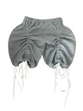 画像1: CELESTE BURGOYNE - DRAWSTRING BLOOMERS ドローストショーツ - GREY (1)