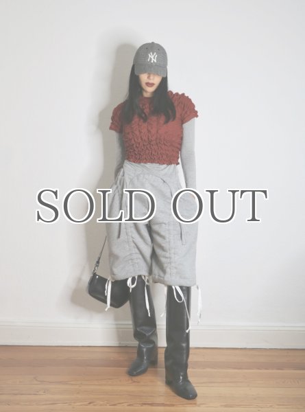 画像11: ［CELESTE BURGOYNE］ DRAWSTRING BLOOMERS ドローストショーツ - GREY (11)