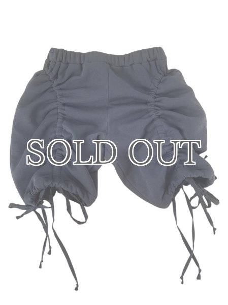 画像1: CELESTE BURGOYNE - DRAWSTRING BLOOMERS ドローストショーツ - BLACK (1)