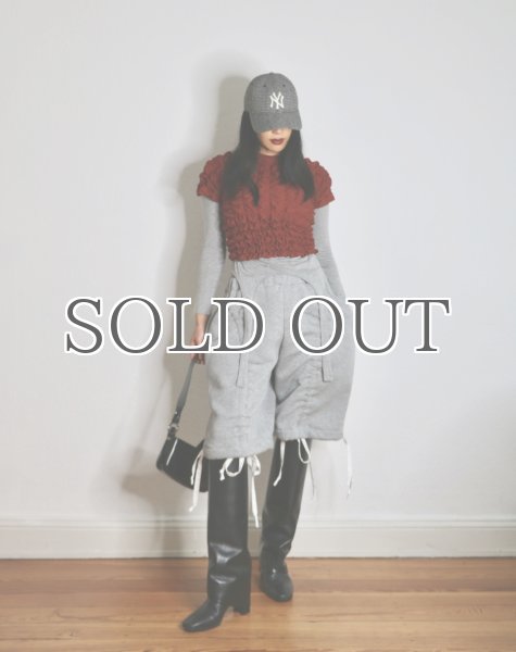 画像12: ［CELESTE BURGOYNE］ DRAWSTRING BLOOMERS ドローストショーツ - GREY (12)